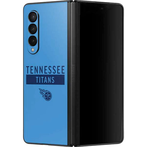 NFL Tennessee Titans Blue Performance Series Galaxy Z Fold3 5G Skin